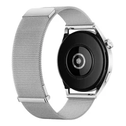   Dupla mágneses milánói fém okosóra szíj 20 mm – Ezüst – Garmin