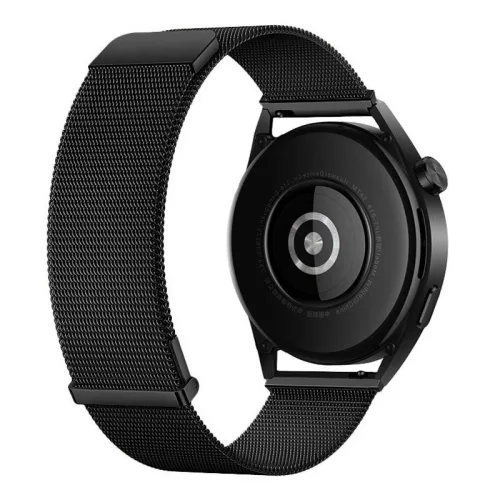 Dupla mágneses milánói fém okosóra szíj 20 mm – Fekete – Garmin