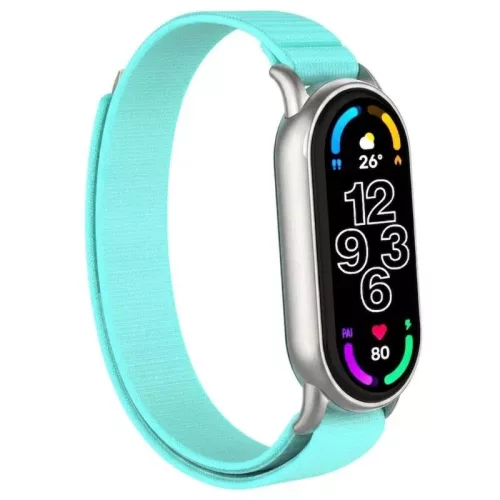Xiaomi Mi Band 8/9/10 tépőzáras szövet pótszíj
