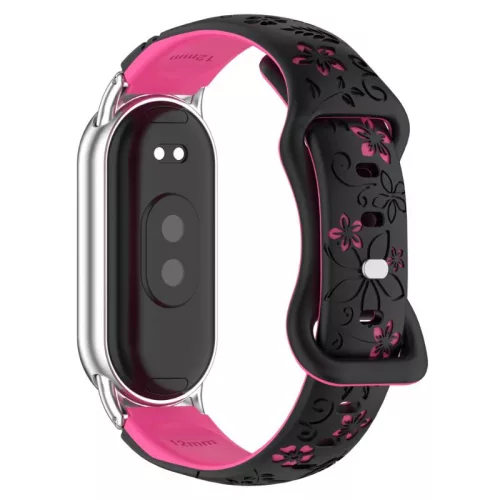 Xiaomi Smart Band 8/9/10 lézergravírozott szilikon pótszíj