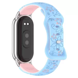   Xiaomi Smart Band 8/9/10 lézergravírozott szilikon pótszíj