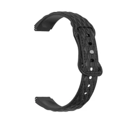   Xiaomi Smart Band 8/9/10 szilikon szíj - gyémánt mintázat - fekete