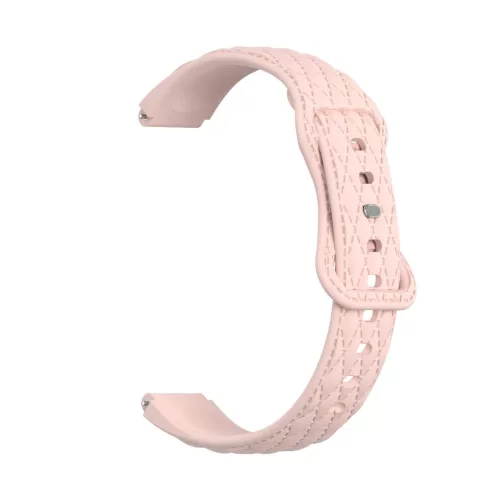 Xiaomi Smart Band 8/9/10 szilikon szíj - gyémánt mintázat - rózsaszín