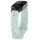  Xiaomi Smart Band 8/9/10 lézergravírozott szilikon okoskarkötő pótszíj - menta (virág minta)