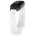 Xiaomi Smart Band 8/9/10 lézergravírozott szilikon okoskarkötő pótszíj -fehér (virág minta)