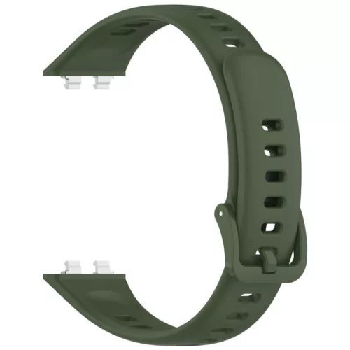 Huawei Band 11 / 11 Pro kompatibilis szilikon pótszíj - sötétzöld
