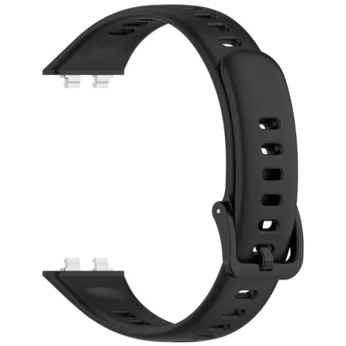 Huawei Band 11 / 11 Pro kompatibilis szilikon pótszíj - fekete