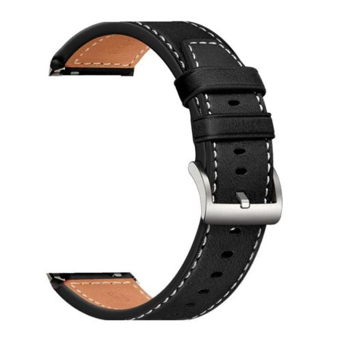 Samsung 22mm vegán bőr csereszíj fehér varrással