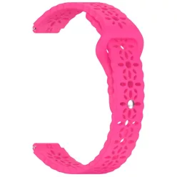   Xiaomi Smart Band 8/9/10 lézergravírozott szilikon okoskarkötő pótszíj - babarózsaszín (napraforgó minta)