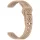 Xiaomi Smart Band 8/9/10 lézergravírozott szilikon okoskarkötő pótszíj - tejeskávé (napraforgó minta)