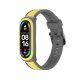 Xiaomi Mi Band 3/4/5/6 szilikon pótszíj keretvédővel